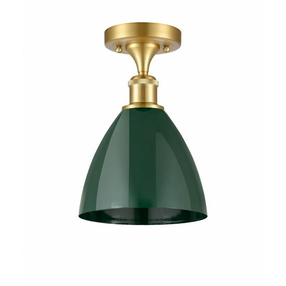 Innovations Lighting - Plymouth Dome - 1 Light Semi-Flush Mount In Industrial