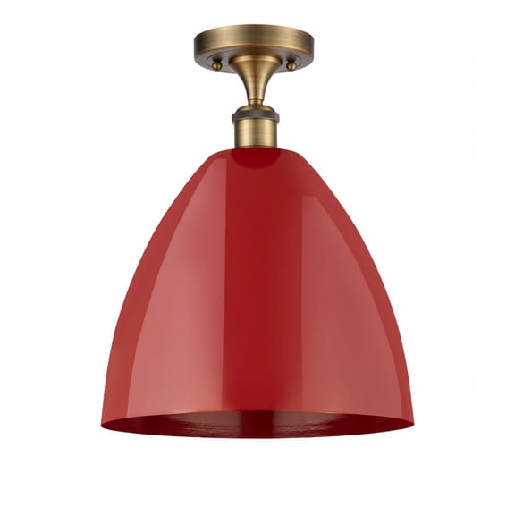 Innovations Lighting - Plymouth Dome - 1 Light Semi-Flush Mount In Industrial