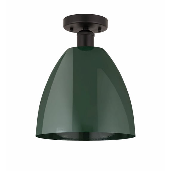 Innovations Lighting - Plymouth Dome - 1 Light Semi-Flush Mount In Industrial