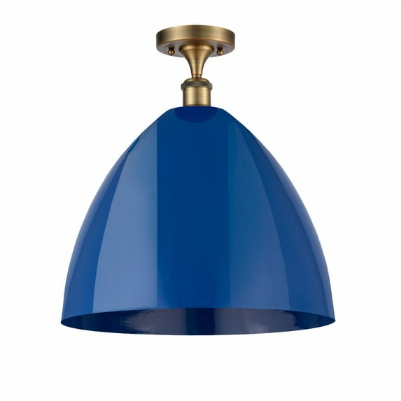 Innovations Lighting - Plymouth Dome - 1 Light Semi-Flush Mount In Industrial