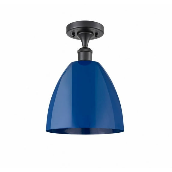 Innovations Lighting - Plymouth Dome - 1 Light Semi-Flush Mount In Industrial