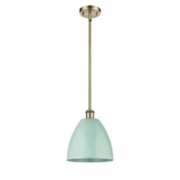 Innovations Lighting - Plymouth Dome - 1 Light Stem Hung Pendant In Industrial