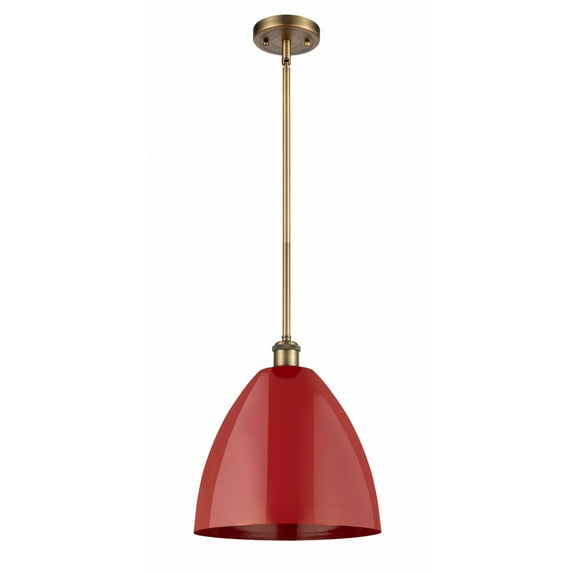 Innovations Lighting - Plymouth Dome - 1 Light Stem Hung Pendant In Industrial