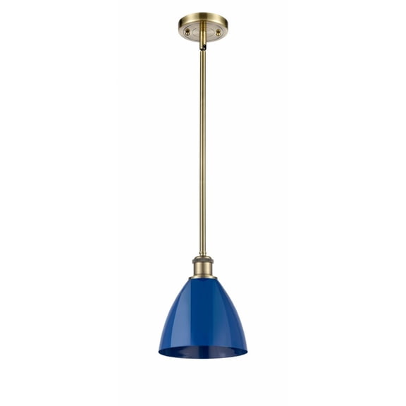 Innovations Lighting - Plymouth Dome - 1 Light Stem Hung Pendant In Industrial