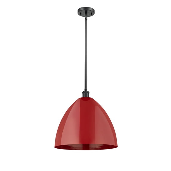 Innovations Lighting - Plymouth Dome - 1 Light Stem Hung Pendant In Industrial