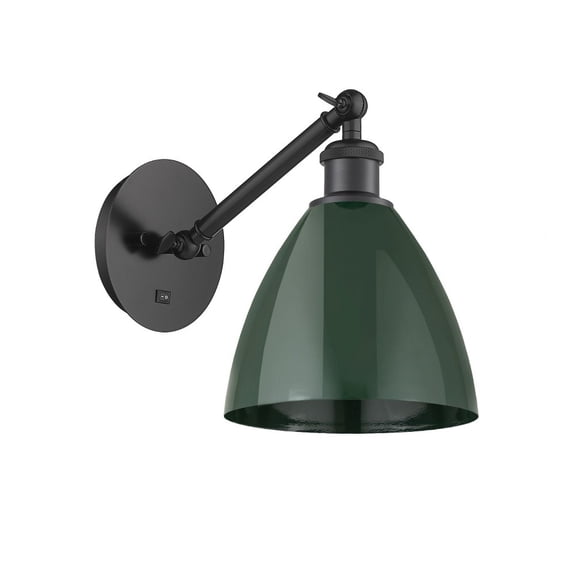 Innovations Lighting - Plymouth Dome - 1 Light Wall Sconce In Industrial