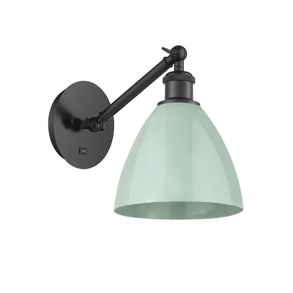 Innovations Lighting - Plymouth Dome - 1 Light Wall Sconce In Industrial