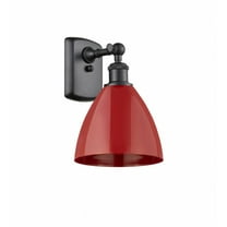 Innovations Lighting - Plymouth Dome - 1 Light Wall Sconce In Industrial