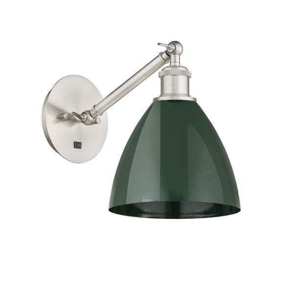 Innovations Lighting - Plymouth Dome - 1 Light Wall Sconce In Industrial