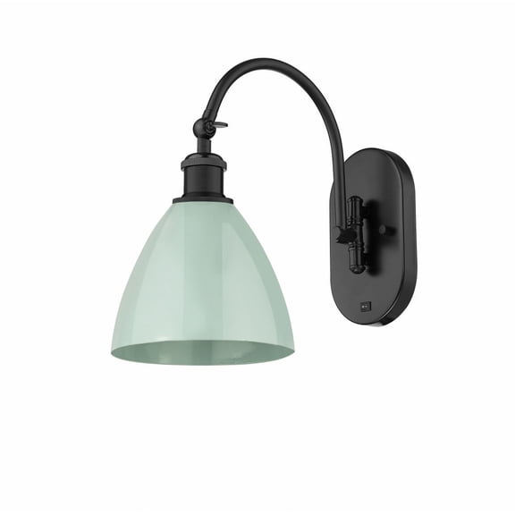 Innovations Lighting - Plymouth Dome - 1 Light Wall Sconce In Industrial