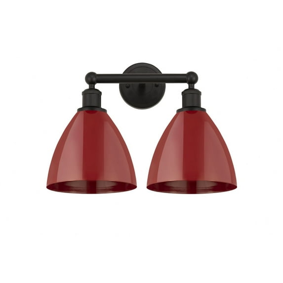 Innovations Lighting - Plymouth Dome - 2 Light Bath Vanity In Industrial