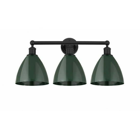 Innovations Lighting - Plymouth Dome - 3 Light Bath Vanity In Industrial