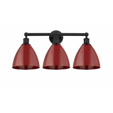 Innovations Lighting - Plymouth Dome - 3 Light Bath Vanity In Industrial