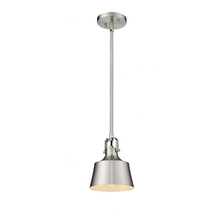 370-1S-SN-M Innovations Lighting Provin - 1 Light Stem Hung Mini Pendant In Industrial Style-8.13 Inches Tall and 7 Inches Wide-Brushed Satin Nickel