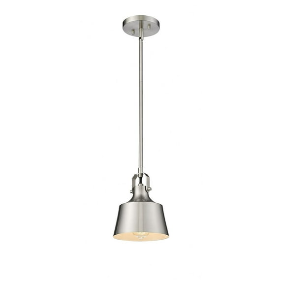 370-1S-SN-M Innovations Lighting Provin - 1 Light Stem Hung Mini Pendant In Industrial Style-8.13 Inches Tall and 7 Inches Wide-Brushed Satin Nickel