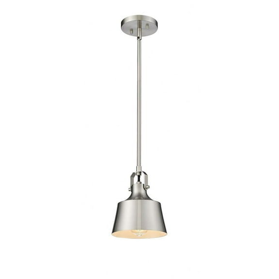 370-1S-SN-M Innovations Lighting Provin - 1 Light Stem Hung Mini Pendant In Industrial Style-8.13 Inches Tall and 7 Inches Wide-Brushed Satin Nickel