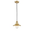 thumbnail image 1 of Innovations Lighting  Railroad - 1 Light 8" Cord Hung Mini Pendant Satin Gold, 1 of 2