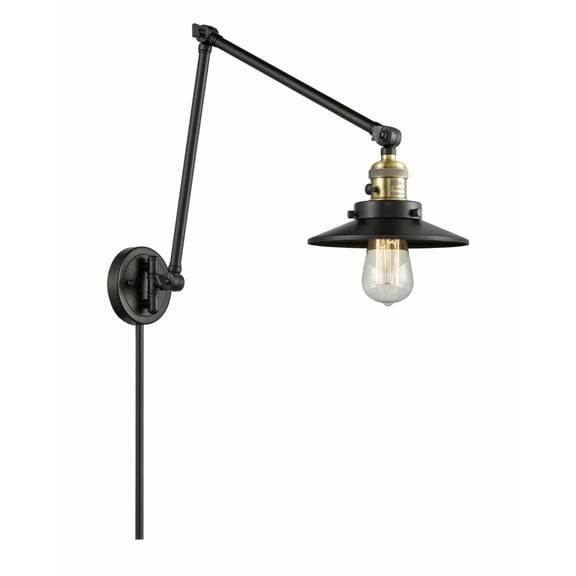 Innovations Lighting - Railroad - 1 Light Double Extension Swing Arm Wall Sconce