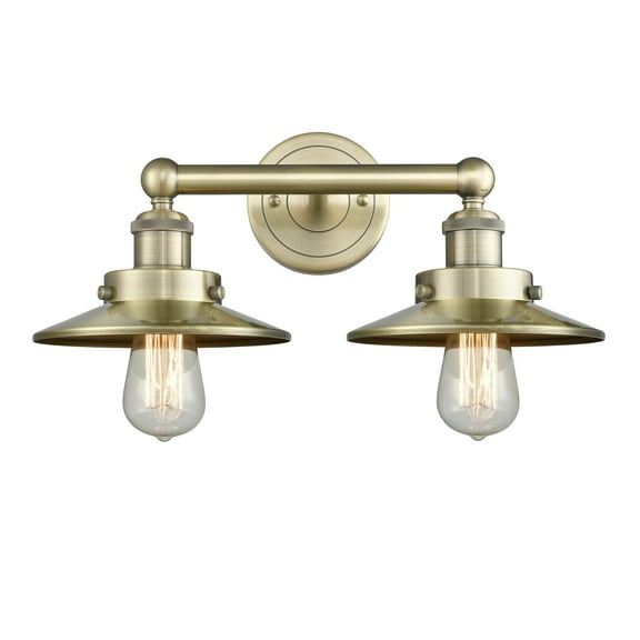 Innovations Lighting  Railroad - 2 Light 17" Bath Vanity Light Antique Brass
