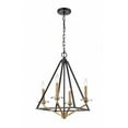 thumbnail image 1 of 331-4MCR-BBG Innovations Lighting Raleigh - 4 Light Mini Chandelier-21 Inches Tall and 17.5 Inches Wide-Black Brushed Brass Finish    -Traditional, 1 of 1