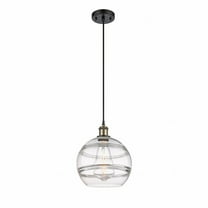 516-1P-BAB-G556-10CL-Innovations Lighting-Rochester - 1 Light Cord Hung Mini Pendant In Industrial Style-11.63 Inches Tall and 10 Inches Wide-Black