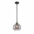 thumbnail image 1 of 516-1S-BAB-G556-8SM Innovations Lighting Rochester - 1 Light Stem Hung Mini Pendant In Industrial Style-9.88 Inches Tall and 8 Inches Wide-Black, 1 of 7