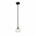 thumbnail image 1 of 616-1S-BAB-G556-6CL-Innovations Lighting-Rochester - 1 Light Stem Hung Mini Pendant In Industrial Style-7.38 Inches Tall and 5.88 Inches Wide-Black, 1 of 7