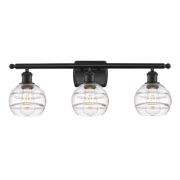 Innovations Lighting - Rochester - 3 Light Bath Vanity In Industrial Style-8.88
