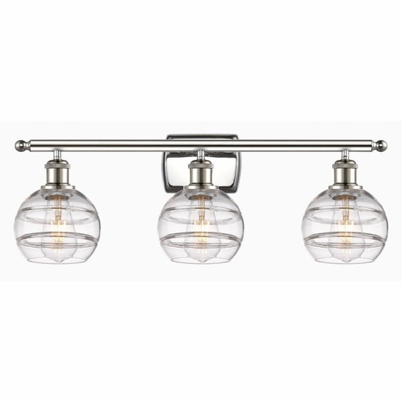 Innovations Lighting - Rochester - 3 Light Bath Vanity In Industrial Style-8.88