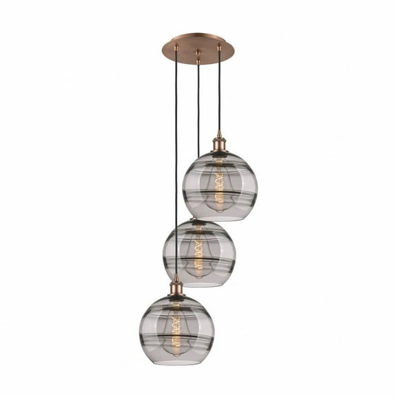 Innovations Lighting - Rochester - 3 Light Cord Hung Multi Pendant In Industrial