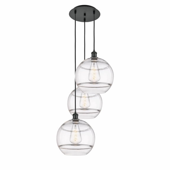 Innovations Lighting - Rochester - 3 Light Cord Hung Multi Pendant In Industrial