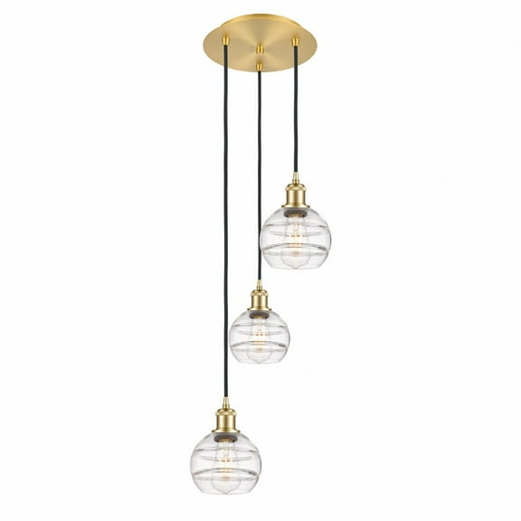 Innovations Lighting - Rochester - 3 Light Cord Hung Multi Pendant In Industrial
