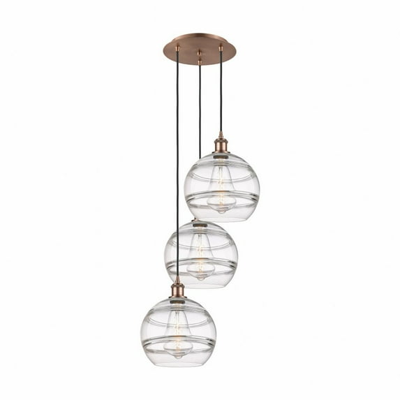 Innovations Lighting - Rochester - 3 Light Cord Hung Multi Pendant In Industrial