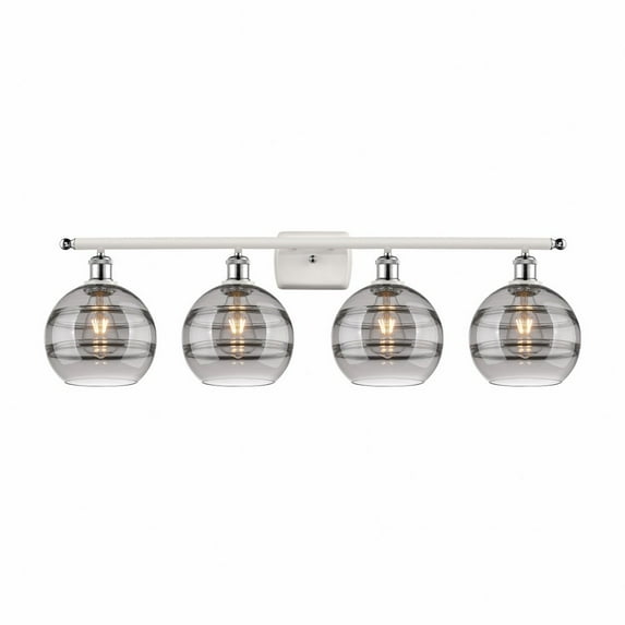 Innovations Lighting - Rochester - 4 Light Bath Vanity In Industrial Style-10.88