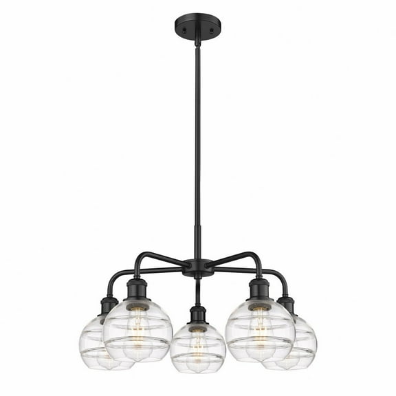 Innovations Lighting - Rochester - 5 Light Stem Hung Chandelier In Industrial