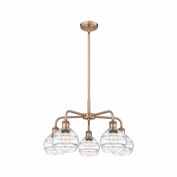 Innovations Lighting - Rochester - 5 Light Stem Hung Chandelier In Industrial