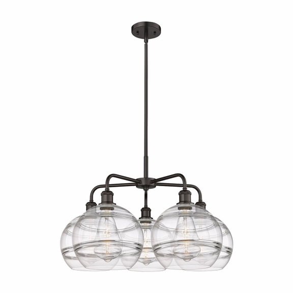 Innovations Lighting - Rochester - 5 Light Stem Hung Chandelier In Industrial