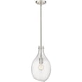 thumbnail image 1 of 493-1S-SN-G554-9 Innovations Lighting Salem - 1 Light Mini Pendant In Industrial Style-16 Inches Tall and 8.5 Inches Wide-Brushed Satin Nickel, 1 of 3