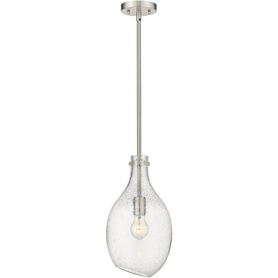 493-1S-SN-G554-9 Innovations Lighting Salem - 1 Light Mini Pendant In Industrial Style-16 Inches Tall and 8.5 Inches Wide-Brushed Satin Nickel