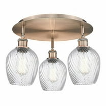 Innovations Lighting - Salina - 3 Light Flush Mount In Industrial Style-9.5