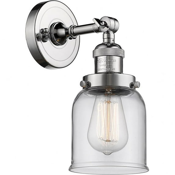 Innovations Lighting - Small Bell-1 Light Wall Sconce in Industrial Style-5