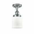thumbnail image 1 of 916-1C-PC-G51-Innovations Lighting-Bell - 1 Light Semi-Flush Mount In Industrial Style-11 Inches Tall and 5 Inches Wide-Polished Chrome Finish-Matte, 1 of 1