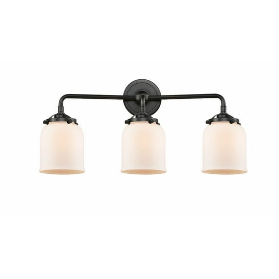 Innovations Lighting - Small Bell-3 Light Bath Vanity in Transitional Style-23