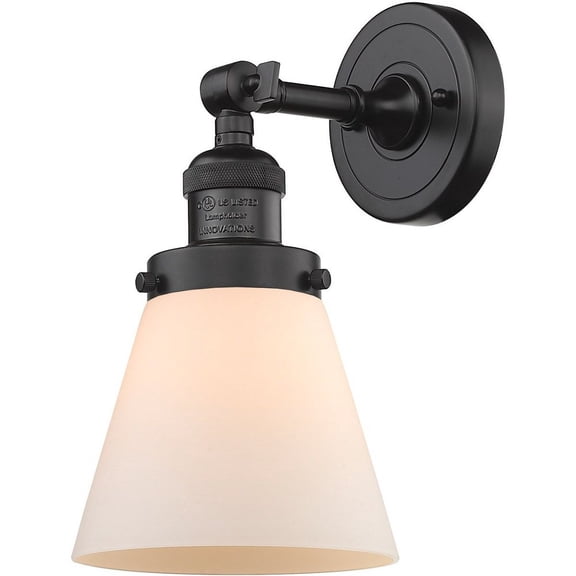 Innovations Lighting - Small Cone-1 Light Wall Sconce in Industrial Style-6.25