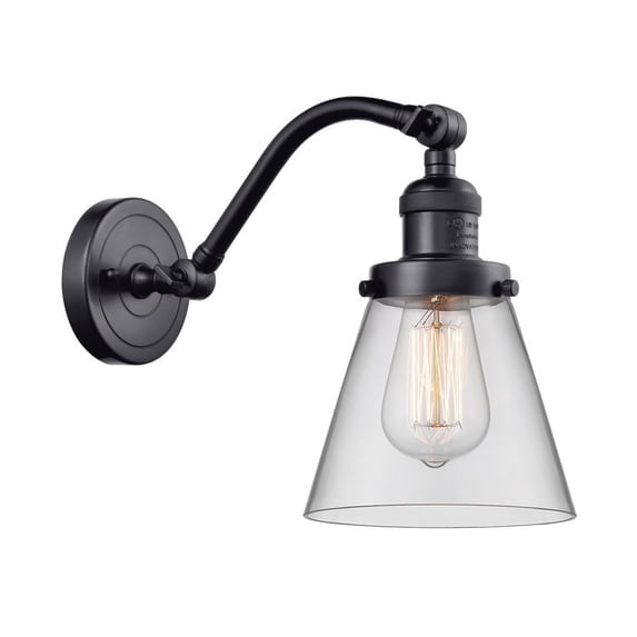 Innovations Lighting - Small Cone-1 Light Wall Sconce in Industrial Style-6.5