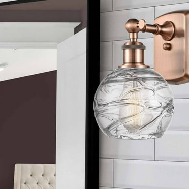 Innovations Lighting - Small Deco Swirl-1 Light Wall Sconce in Industrial