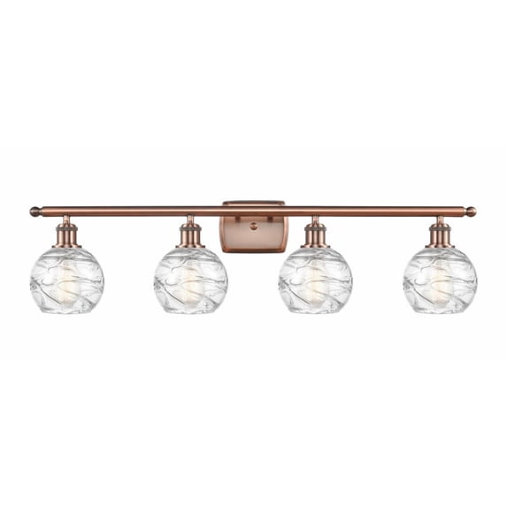 Innovations Lighting - Small Deco Swirl-4 Light Bath Vanity in Industrial