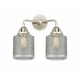 thumbnail image 1 of 288-2W-PN-G262 Innovations Lighting Stanton - 2 Light Bath Vanity-14.13 Inches Tall and 14 Inches Wide-Polished Nickel Finish-Clear Wire Mesh Glass, 1 of 1