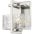 thumbnail image 1 of 312-1W-SN-CL Innovations Lighting Striate - 1 Light Bath Vanity In Art Deco Style-8 Inches Tall and 5.25 Inches Wide-Brushed Satin Nickel, 1 of 5