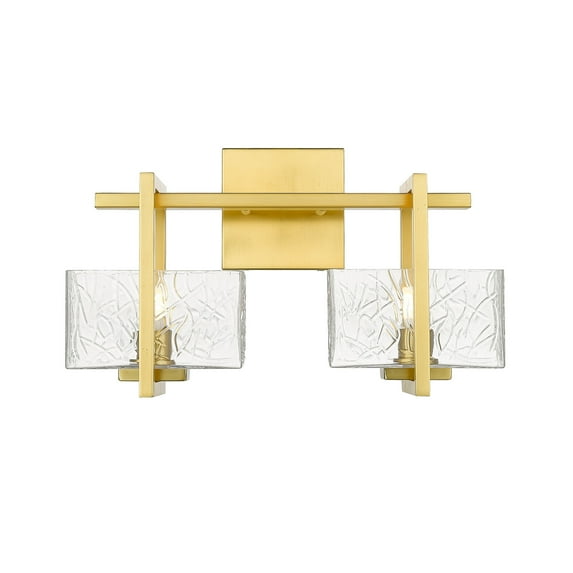 Innovations Lighting - Striate - 2 Light Bath Vanity In Art Deco Style-9 Inches